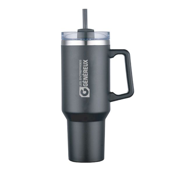 Image de Mug de voyage isotherme Genoa 40 oz avec paille